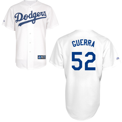 Javy Guerra #52 MLB Jersey-L A Dodgers Men's Authentic Home White Baseball Jersey